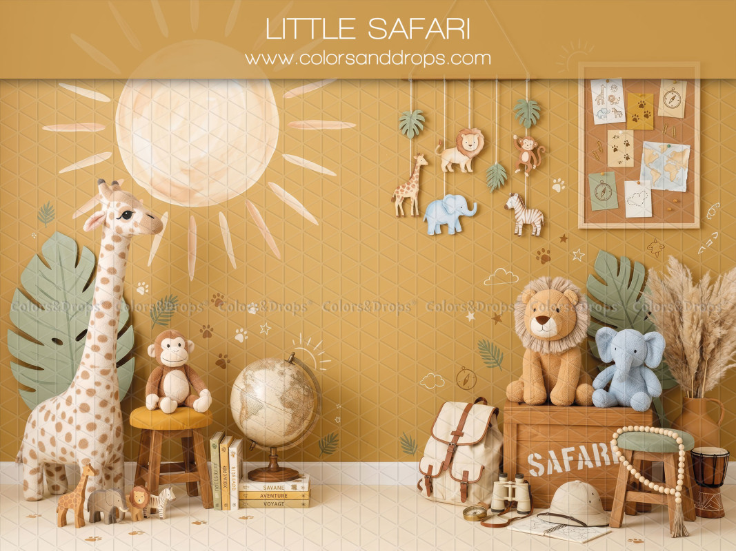 fond-photo-little-safari-animaux-savane-peluches-seances-enfant-creche-scolaire